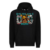 Black kinda busy being a dog mom Premium Hoodie - Zillion Design Studio
