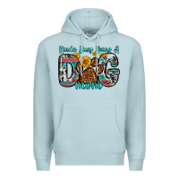Blue Mist kinda busy being a dog mom Premium Hoodie - Zillion Design Studio