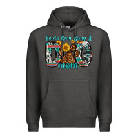 Charcoal Heather kinda busy being a dog mom Premium Hoodie - Zillion Design Studio