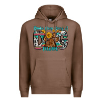 Chestnut kinda busy being a dog mom Premium Hoodie - Zillion Design Studio