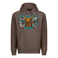 Coffee kinda busy being a dog mom Premium Hoodie - Zillion Design Studio