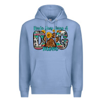 Colony Blue kinda busy being a dog mom Premium Hoodie - Zillion Design Studio