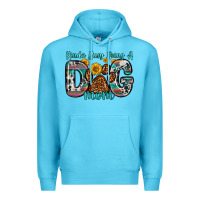 Ocean Blue kinda busy being a dog mom Premium Hoodie - Zillion Design Studio