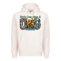 Pale Pink kinda busy being a dog mom Premium Hoodie - Zillion Design Studio
