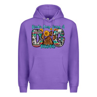 Purple kinda busy being a dog mom Premium Hoodie - Zillion Design Studio