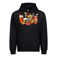 Black labradoodle coffee cups Urban Hoodie - Zillion Design Studio