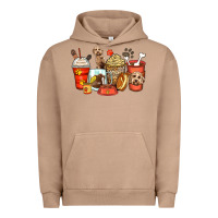 Pigment Burro labradoodle coffee cups Urban Hoodie - Zillion Design Studio