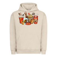 Pigment French Oak labradoodle coffee cups Urban Hoodie - Zillion Design Studio