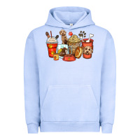 Pigment Grape Ice labradoodle coffee cups Urban Hoodie - Zillion Design Studio