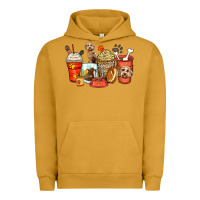 Pigment Peanut Butter labradoodle coffee cups Urban Hoodie - Zillion Design Studio