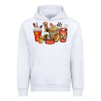 White labradoodle coffee cups Urban Hoodie - Zillion Design Studio