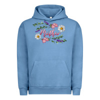 Pigment Pebble Blue floral mother Urban Hoodie - RanaPortraitStore