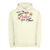 Pigment Pistachio floral mother Urban Hoodie - RanaPortraitStore