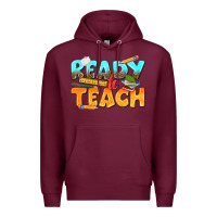 Burgundy ready to teach Premium Hoodie - texasbilliewilder