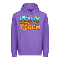 Purple ready to teach Premium Hoodie - texasbilliewilder