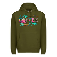 Army Green more coffee please Premium Hoodie - AdoDesignShop
