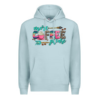 Blue Mist more coffee please Premium Hoodie - AdoDesignShop