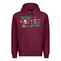 Burgundy more coffee please Premium Hoodie - AdoDesignShop
