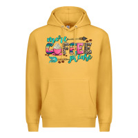 Mustard more coffee please Premium Hoodie - AdoDesignShop