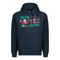 Navy more coffee please Premium Hoodie - AdoDesignShop