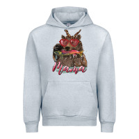 Heather Grey mother's day mama bear wıth bandana and glasses Urban Hoodie - RanaPortraitStore