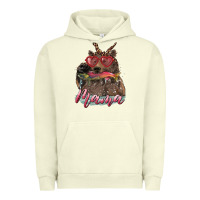 Pigment Pistachio mother's day mama bear wıth bandana and glasses Urban Hoodie - RanaPortraitStore
