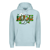 Blue Mist st patricks day love nurse Premium Hoodie - RanaPortraitStore