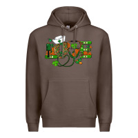 Coffee st patricks day love nurse Premium Hoodie - RanaPortraitStore