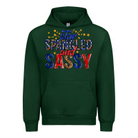 Forest Green star spangled and sassy billie wilder Urban Hoodie - texasbilliewilder