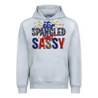 Heather Grey star spangled and sassy billie wilder Urban Hoodie - texasbilliewilder