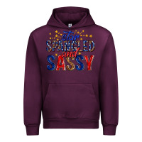 Mauve Wine star spangled and sassy billie wilder Urban Hoodie - texasbilliewilder