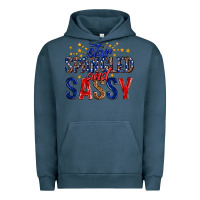 Pigment Midnight Navy star spangled and sassy billie wilder Urban Hoodie - texasbilliewilder