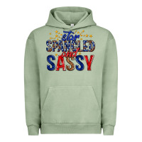 Pigment Oil Green star spangled and sassy billie wilder Urban Hoodie - texasbilliewilder