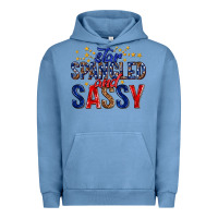 Pigment Pebble Blue star spangled and sassy billie wilder Urban Hoodie - texasbilliewilder