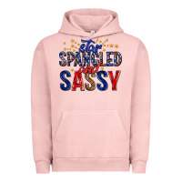Pigment Salmon star spangled and sassy billie wilder Urban Hoodie - texasbilliewilder