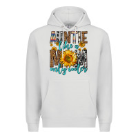 Dove Grey auntie like a mom only cooler Premium Hoodie - Zillion Design Studio