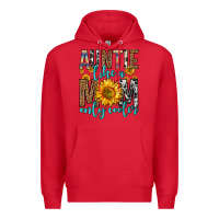 Red auntie like a mom only cooler Premium Hoodie - Zillion Design Studio