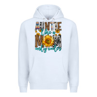 White auntie like a mom only cooler Premium Hoodie - Zillion Design Studio