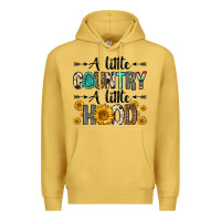 Antique Gold a little country a little hood Premium Hoodie - Zillion Design Studio