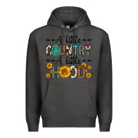 Charcoal Heather a little country a little hood Premium Hoodie - Zillion Design Studio