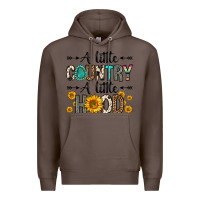 Coffee a little country a little hood Premium Hoodie - Zillion Design Studio