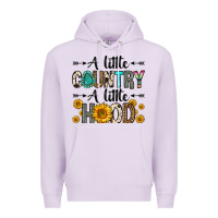 Lilac a little country a little hood Premium Hoodie - Zillion Design Studio