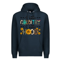 Navy a little country a little hood Premium Hoodie - Zillion Design Studio
