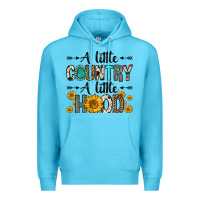 Ocean Blue a little country a little hood Premium Hoodie - Zillion Design Studio