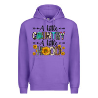 Purple a little country a little hood Premium Hoodie - Zillion Design Studio