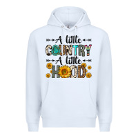 White a little country a little hood Premium Hoodie - Zillion Design Studio