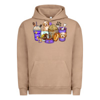 Pigment Burro havanese terrier coffee cups Urban Hoodie - Zillion Design Studio