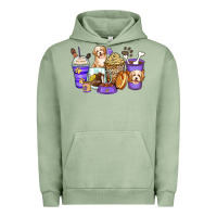 Pigment Oil Green havanese terrier coffee cups Urban Hoodie - Zillion Design Studio