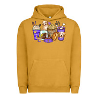 Pigment Peanut Butter havanese terrier coffee cups Urban Hoodie - Zillion Design Studio