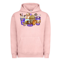 Pigment Salmon havanese terrier coffee cups Urban Hoodie - Zillion Design Studio